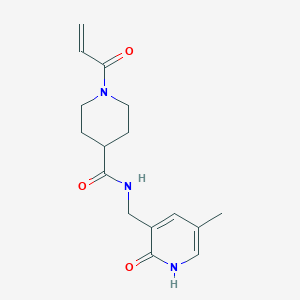 1-Acryloyl-N-((5-methyl-2-oxo-1,2-dihydropyridin-3-yl)methyl)piperidine-4-carboxamide