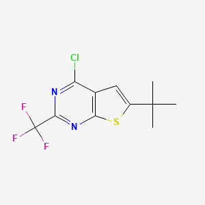 6-Tert-butyl-4-chloro-2-(trifluoromethyl)thieno[2,3-d]pyrimidine