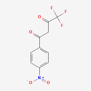 molecular formula C10H6F3NO4 B1353637 4,4,4-Trifluoro-1-(4-nitrophenyl)butane-1,3-dione CAS No. 35999-53-2