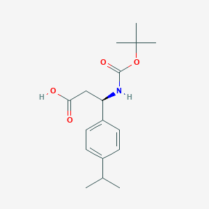 (R)-3-((tert-Butoxycarbonyl)amino)-3-(4-isopropylphenyl)propanoic acid