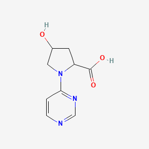 4-Hydroxy-1-(pyrimidin-4-yl)pyrrolidine-2-carboxylic acid