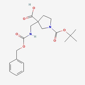 3-((((Benzyloxy)carbonyl)amino)methyl)-1-(tert-butoxycarbonyl)pyrrolidine-3-carboxylic acid