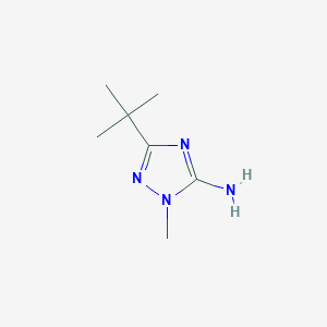 molecular formula C7H14N4 B13536491 3-tert-butyl-1-methyl-1H-1,2,4-triazol-5-amine 