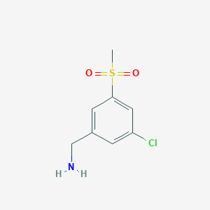 (3-Chloro-5-methanesulfonylphenyl)methanamine