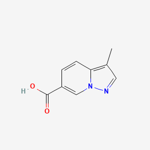 molecular formula C9H8N2O2 B13536535 3-Methylpyrazolo[1,5-a]pyridine-6-carboxylic acid 