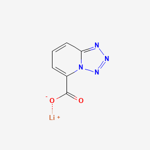 molecular formula C6H3LiN4O2 B13536557 Lithium(1+)[1,2,3,4]tetrazolo[1,5-a]pyridine-5-carboxylate 