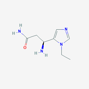 (S)-3-Amino-3-(1-ethyl-1h-imidazol-5-yl)propanamide