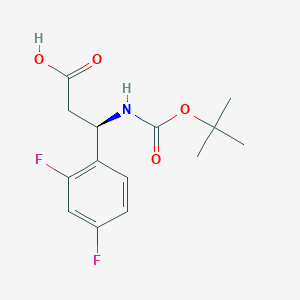 (r)-3-((Tert-butoxycarbonyl)amino)-3-(2,4-difluorophenyl)propanoic acid