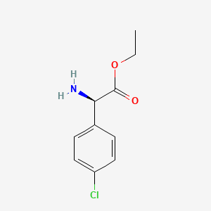 Benzeneacetic acid, alpha-amino-4-chloro-, ethyl esteR, (R)-