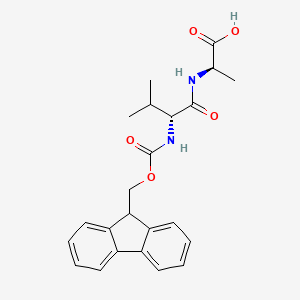 (R)-2-((R)-2-((((9H-fluoren-9-yl)methoxy)carbonyl)amino)-3-methylbutanamido)propanoic acid