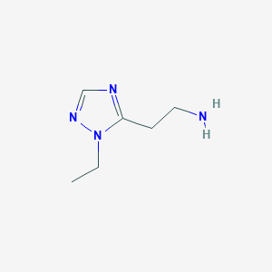 molecular formula C6H12N4 B13536693 2-(1-ethyl-1H-1,2,4-triazol-5-yl)ethan-1-amine 