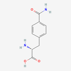 molecular formula C10H12N2O3 B1353670 (R)-2-氨基-3-(4-氨基甲酰苯基)丙酸 CAS No. 1217609-39-6