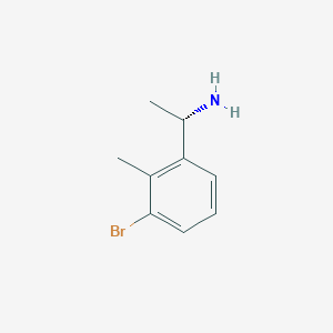 (1S)-1-(3-Bromo-2-methylphenyl)ethan-1-amine