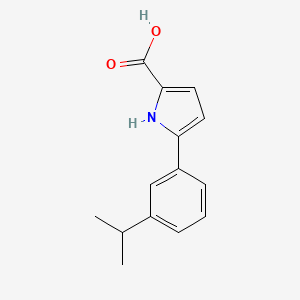 5-(3-Isopropylphenyl)-1H-pyrrole-2-carboxylic acid