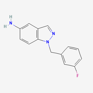 B1353672 1-(3-Fluorobenzyl)-1H-indazol-5-amine CAS No. 202197-31-7