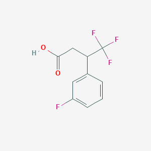 4,4,4-Trifluoro-3-(3-fluorophenyl)butanoic acid