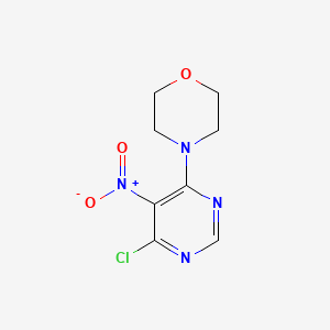molecular formula C8H9ClN4O3 B1353674 4-(6-氯-5-硝基嘧啶-4-基)吗啉 CAS No. 54660-14-9