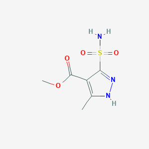 methyl 3-methyl-5-sulfamoyl-1H-pyrazole-4-carboxylate