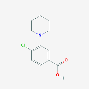 B1353677 4-Chloro-3-piperidin-1-yl-benzoic acid CAS No. 886501-28-6