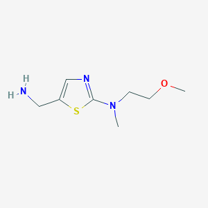 molecular formula C8H15N3OS B13536802 5-(Aminomethyl)-N-(2-methoxyethyl)-N-methylthiazol-2-amine 