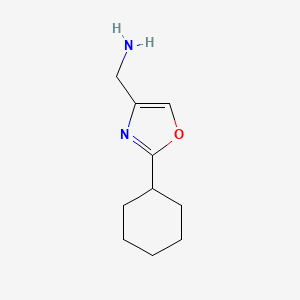 (2-Cyclohexyl-1,3-oxazol-4-yl)methanamine