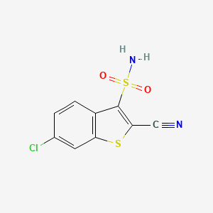 6-Chloro-2-cyanobenzo[b]thiophene-3-sulfonamide