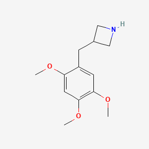 molecular formula C13H19NO3 B13536857 3-(2,4,5-Trimethoxybenzyl)azetidine 