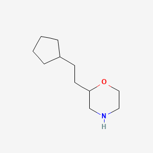 molecular formula C11H21NO B13536865 2-(2-Cyclopentylethyl)morpholine 