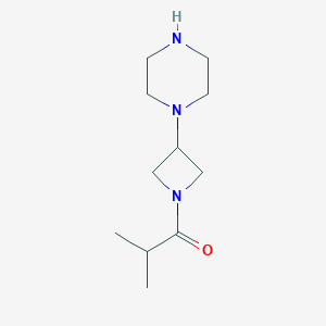 2-Methyl-1-(3-(piperazin-1-yl)azetidin-1-yl)propan-1-one