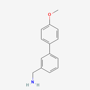 [3-(4-Methoxyphenyl)phenyl]methanamine