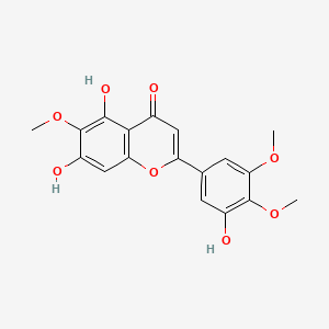 molecular formula C18H16O8 B1353690 5,7,3'-三羟基-6,4',5'-三甲氧基黄酮 CAS No. 78417-26-2