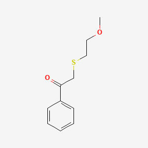 2-((2-Methoxyethyl)thio)-1-phenylethan-1-one