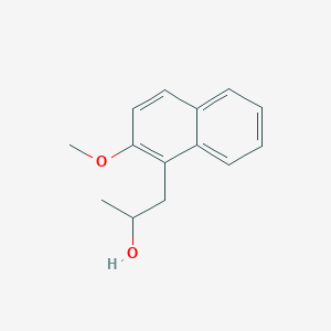 molecular formula C14H16O2 B13536924 1-(2-Methoxynaphthalen-1-yl)propan-2-ol CAS No. 6947-70-2