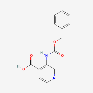 molecular formula C14H12N2O4 B13536934 3-(((Benzyloxy)carbonyl)amino)isonicotinic acid 