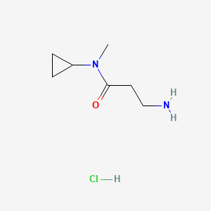 molecular formula C7H15ClN2O B13536938 3-amino-N-cyclopropyl-N-methylpropanamide hydrochloride 