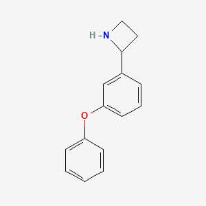 molecular formula C15H15NO B13536949 2-(3-Phenoxyphenyl)azetidine 