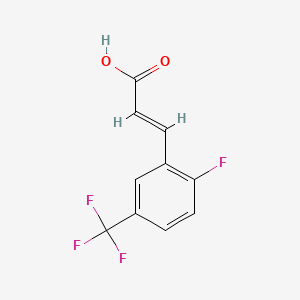 molecular formula C10H6F4O2 B1353695 2-氟-5-(三氟甲基)肉桂酸 CAS No. 247113-91-3