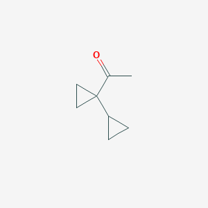 molecular formula C8H12O B13536965 1-(1-Cyclopropylcyclopropyl)ethan-1-one 