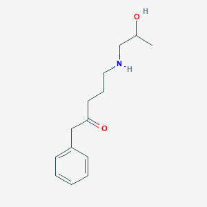 B135370 5-((2-Hydroxypropyl)amino)-1-phenyl-2-pentanone CAS No. 141809-37-2