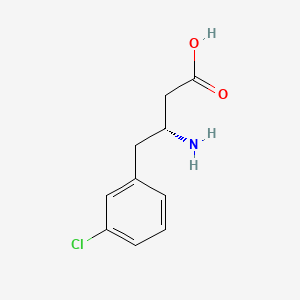 molecular formula C10H12ClNO2 B1353700 (R)-3-Amino-4-(3-chlorophenyl)butanoic acid CAS No. 785038-49-5