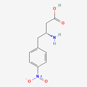 molecular formula C10H12N2O4 B1353702 (R)-3-氨基-4-(4-硝基苯基)丁酸 CAS No. 759448-14-1