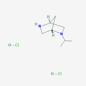 molecular formula C8H18Cl2N2 B13537031 (1S,4S)-2-isopropyl-2,5-diazabicyclo[2.2.1]heptane dihydrochloride CAS No. 1195065-06-5