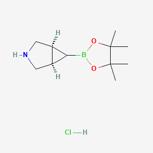 (1R,5S,6R)-6-(tetramethyl-1,3,2-dioxaborolan-2-yl)-3-azabicyclo[3.1.0]hexane hydrochloride