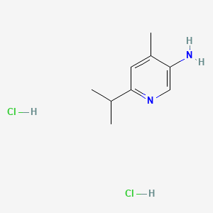 4-Methyl-6-(propan-2-yl)pyridin-3-aminedihydrochloride