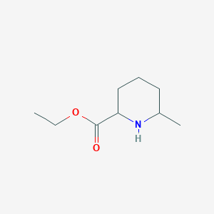 molecular formula C9H17NO2 B13537144 Ethyl 6-methylpiperidine-2-carboxylate 