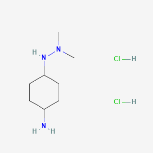 4-(2,2-Dimethylhydrazin-1-yl)cyclohexan-1-aminedihydrochloride