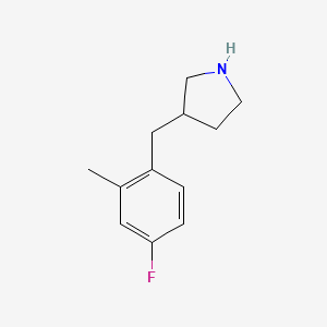 3-(4-Fluoro-2-methylbenzyl)pyrrolidine