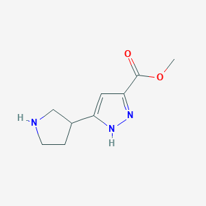 methyl 3-pyrrolidin-3-yl-1H-pyrazole-5-carboxylate