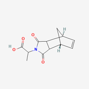 2-[(1R,7S)-3,5-dioxo-4-azatricyclo[5.2.1.0,2,6]dec-8-en-4-yl]propanoic acid