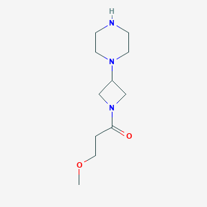 3-Methoxy-1-(3-(piperazin-1-yl)azetidin-1-yl)propan-1-one